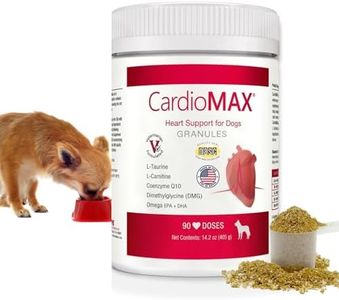 Heart Support Granules for Dogs – Vet-Formulated, Antioxidant-Rich- L-Taurine, L-Carnitine, EPA, DHA, CoQ10- Aids Circulatory Strength, Cardiovascular Support, Heart Muscle Function-USA Made- 90 Doses