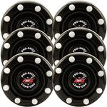 6 Pack of IDS Roller Hockey Puck Pro Shot (Black)