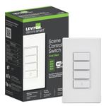 Leviton Decora Smart Controller Switch, Wi-Fi 2nd Gen, Neutral Wire Required, Works with My Leviton, Alexa, Google Assistant, Apple Home/Siri, & Wired or Wire-Free 3-Way, D2SCS-1RW, White