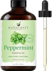 Handcraft Peppermint Essential Oil - 100% Pure and Natural - Premium Therapeutic Grade with Premium Glass Dropper - Huge 4 fl. oz