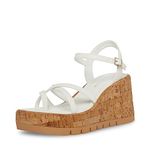 Madden Girl Women's Vaultt Wedge Sandal, White Paris, 7