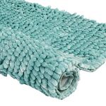 Villedomo Chenille Luxury Soft Bath Runner Mat For Bathroom | Anti Skid Bathmat For Home | Dust Resistant | Easy To Clean | Super Absorbent Bathmat Anti Slip | Glaze Teal - 40X60Cm