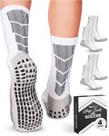 Non Skid Socks - S/M - (4-Pack) - 4 White