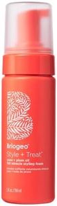 Briogeo Style + Treat Yuzu + Plum Oil Full Miracle Styling Foam, Control Frizz, Heat Protection, Enhance Wavy Hair, Volumized Hair Blowout, Add Texture to All Hair Types, Vegan, Cruelty-Free, 5 fl oz