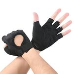 Gym Gloves, Breathable Training Gloves with Microfiber Fabric, No-Slip Silicone Padded Palm Protection and Extra Grip, Fitness Gloves for Men&Women, Weight Lifting/Cross Fit/Cycling