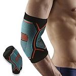 Amtrak Elbow Support Brace 2Pcs for Men and Women, Anti-slip Compression Elbow Sleeves for Tennis Elbow, Golfers Elbow, Arthritis, Weightlifting, Tendonitis, Joint Pain Relief,Moisture Wicking(L)