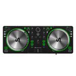The Next Beat by Tiesto SX1 DJ Controller with Audio Mixer, Auto Sync & Dual Headphone Output – Portable DJ Decks with Jog Wheels, USB-C, VirtualDJ LE Software & Online Lessons for Beginners to Pro-Am