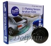 Dolphin Automotive DPS400 Reverse Parking Sensors Auto Express Award Winning 4 Ultrasonic Radar Sensors Kit Audio Alert System Matt & Gloss Black +30 More Colours (Gloss Black)