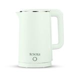 Tesora Premium Electric Kettle | 1.8 Liter | Stainless Steel Inner Body | Auto Power Cut | Boil-Dry Protection | Cool Touch Double Wall | 1500 Watts |1-Year Warranty by Tesora | Green