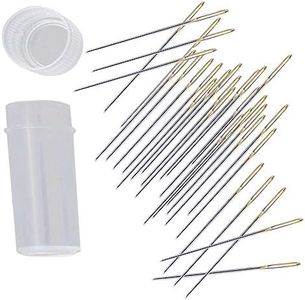 Bouclel 30pcs Cross Stitch Needles Hand-Stitched Embroidery, Embroidery Hand Needles Sewing Needles for Cross Stitching - Size 24