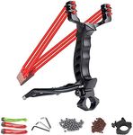 NISPOTDOR Slingshot, Slingshots for Adults Heavy Duty, Wrist Sling Shot for Adults Hunting, Professional Slingshots Kit with 100 Ammo Balls and 3 Rubber Bands