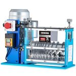 CREWORKS Automatic Electric Wire Stripping Machine, Heavy Duty Copper Cable Stripping Machine with Adjustable Feed Holes, Powered Scrap Wire Stripper for Recycling & Workshop Use (1.5-40mm)