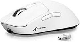 X3 Superlight Wireless Gaming Mouse, 49g Ergonomic Computer Mouse, Triple Modes PAW3395 26K DPI Optical Sensor, 200h Battery Life, Programmable Buttons, Gaming Accessories for PC/Laptop/Mac(White)