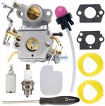 Pro Chaser PP4218A Carburetor for Poulan Pro P3314 PR4218 PP4218AVX PP4018 PP3516AVX P3416 PP3816 18’’ 35cc 42cc Chainsaw Craftsman 358.350990 358.341900 358.350830 358350830 Walbro 0402 WTA30