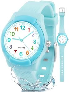 CKV Kids Watch for Boys Girls Watches Age 3-12, 3 ATM Waterproof Child Wristwatch Time Teaching Easy to Read Kids Presents