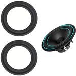 LinaLife 2pcs 10 inch 10" Speaker Foam Surround Repair Kit, 250mm Perforated Rubber Edge Rings Replacement Parts Speaker Repair DIY Speaker Surround Repair Rubber Edge Replacement