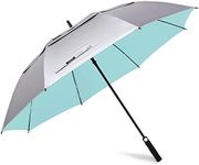 G4Free 54/62/68/72 Inch UV Protection Golf Umbrella Auto Open Vented Double Canopy Extra Large Windproof Umbrella Oversize Sun Umbrellas