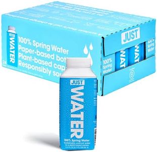 JUST Water - 100% Spring Water, Naturally Alkaline, 8.0 pH - Plant-Based, BPA Free, Sustainable and Fully Recyclable Boxed Water Bottle - Eco-Friendly - 11.2 Fl Oz (Pack of 24)