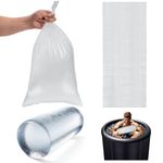 Ice Bath Bags 120 Pieces, 18LB Ice Each, Annaklin Extra Large Plastic Ice Bags for Ice Bath Freezer Bags Ice Block Mold Extra Large for Cold Plunge or Cooler, Tear Resistant & Leak Proof, 12''x22.5''
