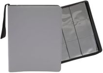 Okuna Outpost Trading Card Binder with 9-Pocket Plastic Sleeves, 3-Ring Organizer for 360 TCG Cards (Grey)