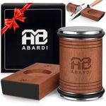 Abardi Rolling Knife Sharpener for Straight Edge, Knife Sharpener with Industry Diamonds for Steel of Any Hardness, Knife Sharpener Kit with 15 & 20 Degree Magnetic Angle for Kitchen Knives