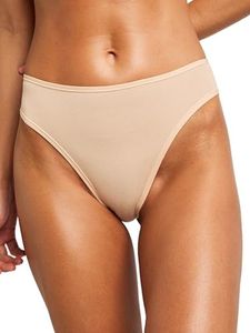 NEGATIVE Underwear – French Cut Cotton Underwear for Women – French Cut Brief – Soft, Stretchy and Cheeky - 3 Pack - Honey - XS-S