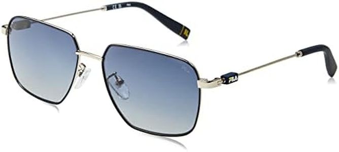 FILA SFI457, Occhiali Unisex-Adulto, Sh.Palladium+Matt Avio, 55