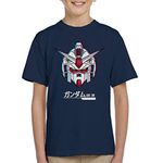 Cloud City 7 Gundam RX 78 3D Effect Kid's T-Shirt Navy Blue