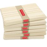 HAZEL Wooden Ice Cream Sticks | Craft Sticks for Art, DIY and Craft for Kids | Popsicle Stick | Pack of 600, Beige