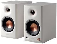 Edifier MR4.5 Bi-Amped Studio Monitor, 80W RMS Bookshelf Speakers - White