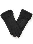 Vislivin Women Winter Warm Gloves Thermal Touchscreen Gloves Fleece Lined Windprooff Outdoor Suede Gloves Black-M