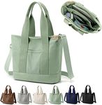 Efilra Multi-Pocket Canvas Tote Bag