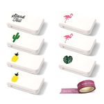 7 Pcs Pill Organizer, 3 Compartments Portable Travel Pill Case, Pill Organizer 3 Times a Day Small Weekly Daily Pill Organizer Medication Organizer with Sticker to Hold Vitamin Medication