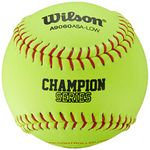 Wilson ASA Fast-Pitch 12" Leather Softball (Pack of 12)