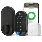 Yale Approach™ Lock Deadbolt, Black Suede Key-Free Smart Entry Door Lock with Wi-Fi Connected Touchscreen Keypad and Biometric Fingerprint Scanner for Code Entry, B-YRR110-F-WF1-N-BSP