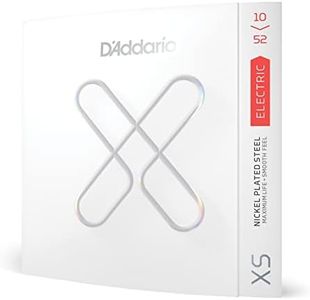D'Addario Guitar Strings - XS Nickel Coated Electric Guitar Strings - XSE1052 - Greater Break Strength with Tuning Stability - For 6 String Guitars - 10-52 Light Top/Heavy Bottom