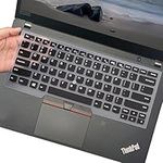 UUONDO Keyboard Cover for Lenovo ThinkPad 14" E480 E485 E490 E475 E470 E470c, ThinkPad 14" T460(s) T470(s) T480(s) T490/S T495(S), ThinkPad L390 L460 L470 L480 14", Thinkpad A475 A485 -Black