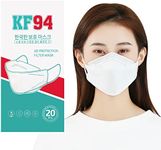 20Pcs 4D Face Mask for Adults 4-Ply