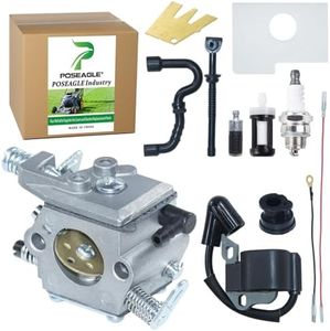 POSEAGLE MS180 Carburetor Kit for Stihl 017 018 MS170 MS 180 MS170C MS180C Chainsaw Replaces Compatible with Stihl 1130 120 0603 11301200603 1130-120-0603 ZAMA C1Q-S57 C1Q-S57A C1Q-S57B