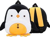 Toddler Backpack for Boys and Girls, Cute Soft Plush Toddler Bag Animal Cartoon Small Mini Backpack Little For Kids 1-6 Years, Penguin