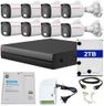 CP PLUS 8 Channel DVR with 2MP 8X Outdoor, Built-in Audio Mic, Dual Light Color Night Vision Wired CCTV Cameras, Motion Detection, 8 Channel SMPS, 70 Meters CCTV Cable, 2TB HDD, Required BNC/DC