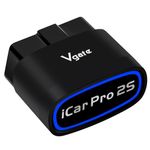 vLinker iCar Pro 2S OBD2 Bluetooth Adapter Check Engine Vehicle Code Reader Diagnostic Scanner Tools for iOS&Android and Windows Made for Electric (EV) and Hybrid Vehicles