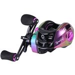 Sougayilang Baitcasting Reels - Colorful Fishing Reel, 7.2:1 Gear Ratios, Magnetic Braking System-Left Handle