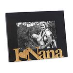 Isaac Jacobs Black Wood Sentiments ?I Love Nana? Picture Frame, 4x6 inch, Photo Gift for Nana, Grandma, Family, Display on Tabletop, Desk (Black)