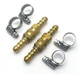 continental/1stserie 2 X Quick Release Fittings Coupling for 8mm propane/butane Hose + 4 Clips