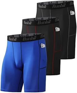 Runhit Compression Shorts Men Underwear Spandex Running Shorts Workout Athletic