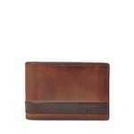 Fossil Men's Quinn Money Clip Bifold, Brown, One Size