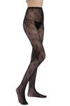 Sahabowi Women Pantyhose, Sheer High Waist Tights, Control Top Stockings, Super Elasticity& Thin Legging, Black Boat Anchor, One Size