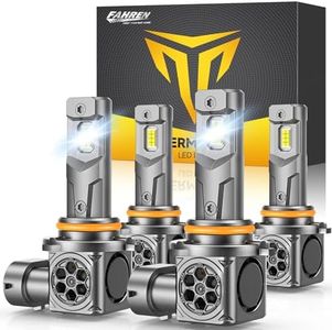 Termitor 2026 Upgraded 9005/HB3 9006/HB4 LED Bulbs,๐๐๐๐๐๐๐๐ ๐๐๐ Ultra Bright,๐:๐ Mini Size, 6500K White, 70,000Hrs Longer Lifespan with Cooling Fan, Plug and Play, Pack of 4