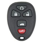 New Keyless Entry 5 Button Remote Start Car Key Fob for Select GM Chevrolet Buick Pontiac and Saturn